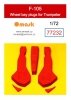 Omask 77232 F-105 wheel bay plugs (for Trumpeter) 1/72
